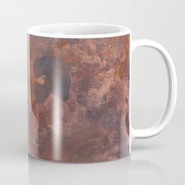 Tarnished, Stained and Scratched Copper Metal Texture Industrial Art Coffee Mug