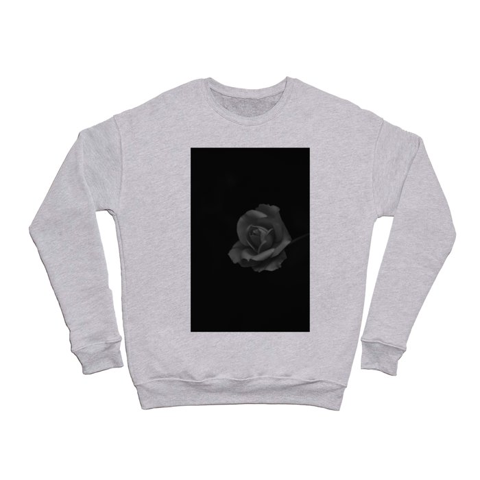 FLOWER • Rose Photography #47 • Black and White Crewneck Sweatshirt