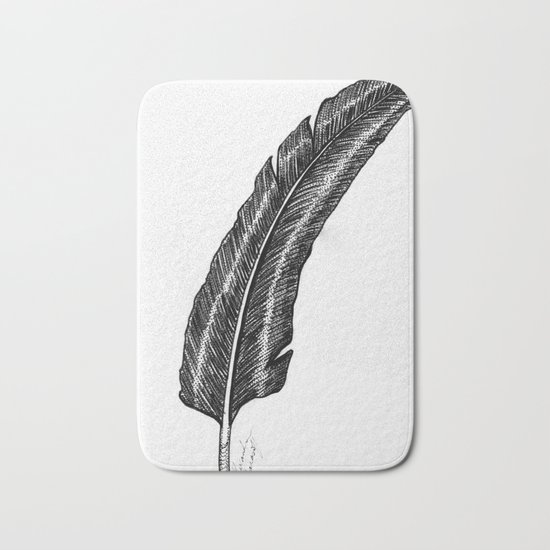 Raven Feather Bath Mat