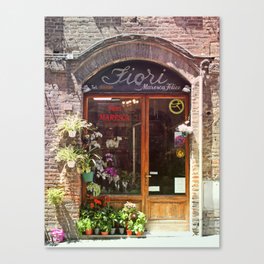 The Italian Flowershop Canvas Print
