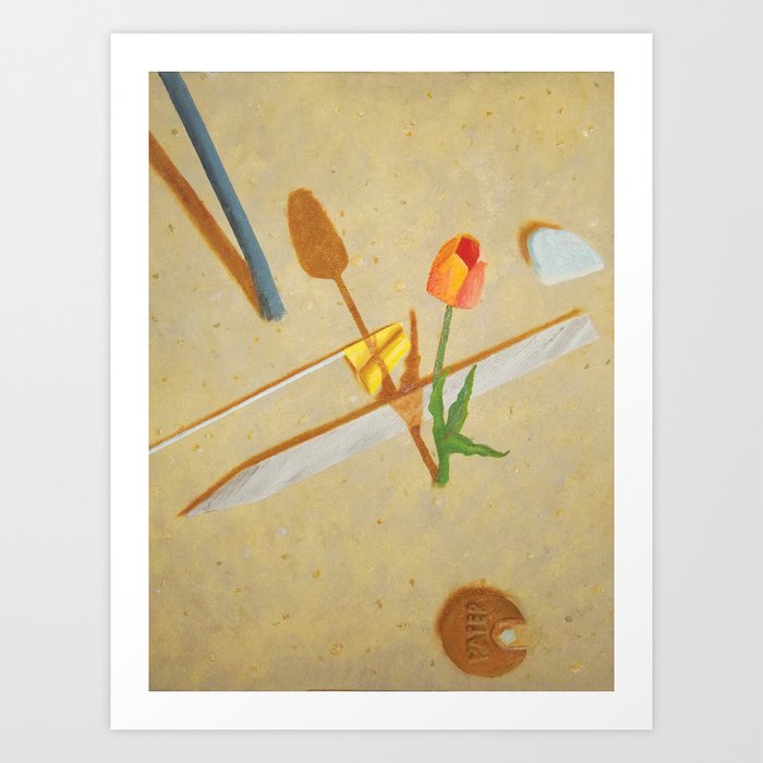 A Tulip Grows Art Print