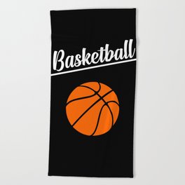 basketball sports design Beach Towel