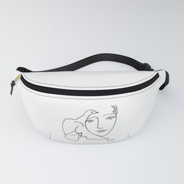 Bird And Girl Fanny Pack