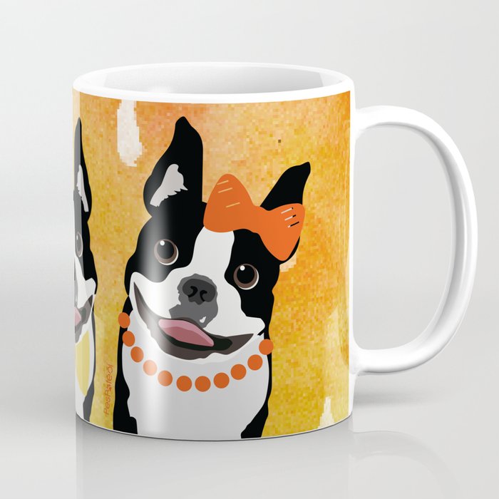 Boston Terriers Watercolor Coffee Mug