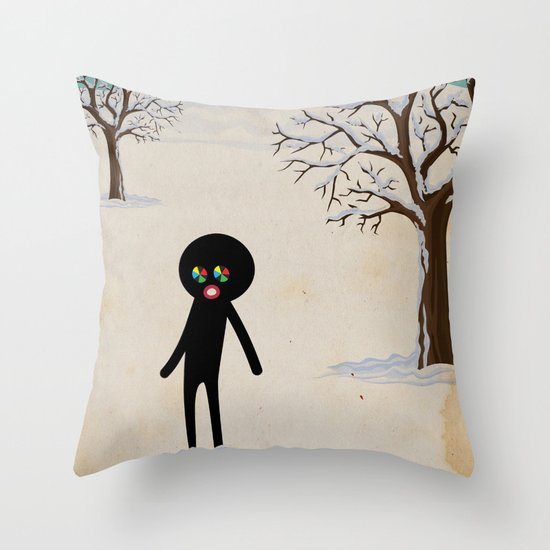 b r r r Throw Pillow