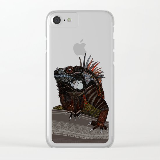 iguana ecru Clear iPhone Case