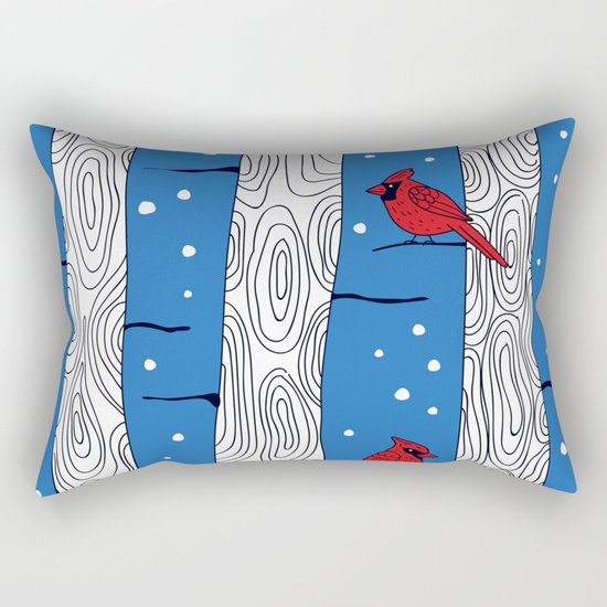 Cardinal birds Rectangular Pillow