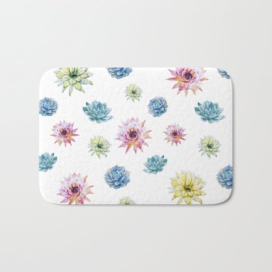 Cactus Pattern 02 Bath Mat
