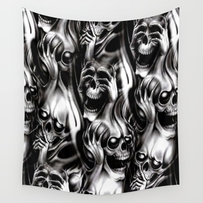 Gothic Spirit Skulls Wall Tapestry by WraitheDesigns Society6