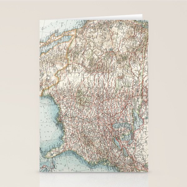 Vintage United States Map 1900 - Vintage United States Map 1900 Cards 