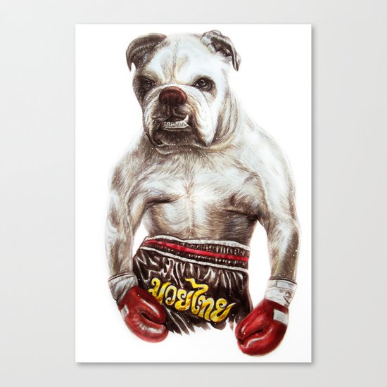 killer dog Canvas Print