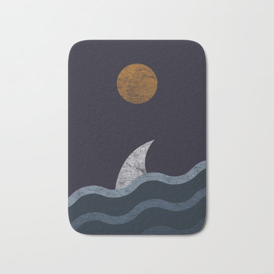 Midnight Shark Bath Mat