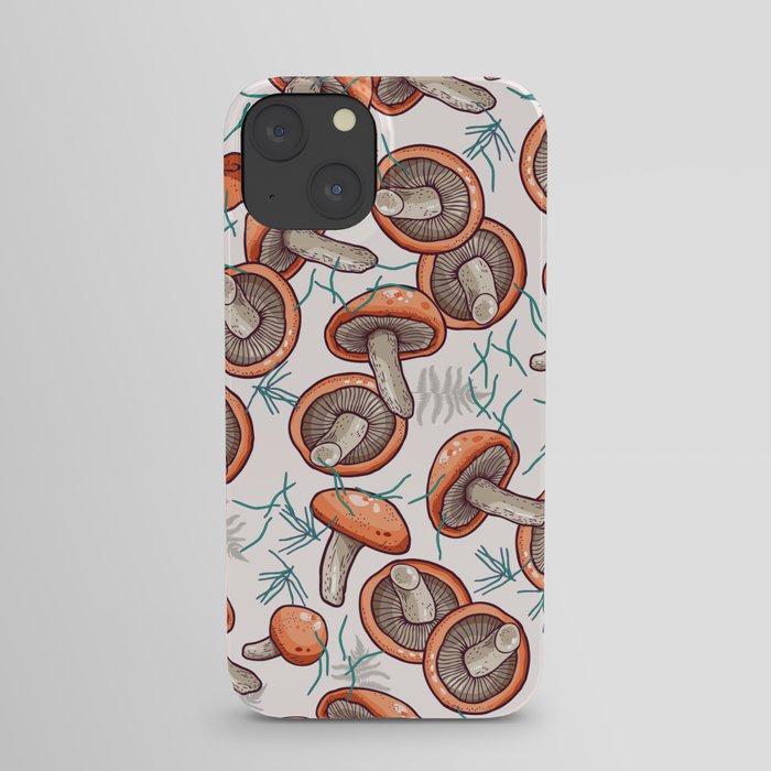 tasty shiitake pattern iPhone Case