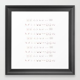 Yup, they are boobs. Framed Art Print