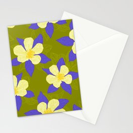WILD FLOWERS Columbine Stationery Card