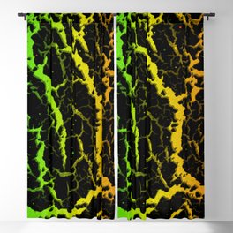 Cracked Space Lava - Rainbow BGYOR Blackout Curtain