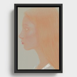 Portrait of a girl Framed Canvas