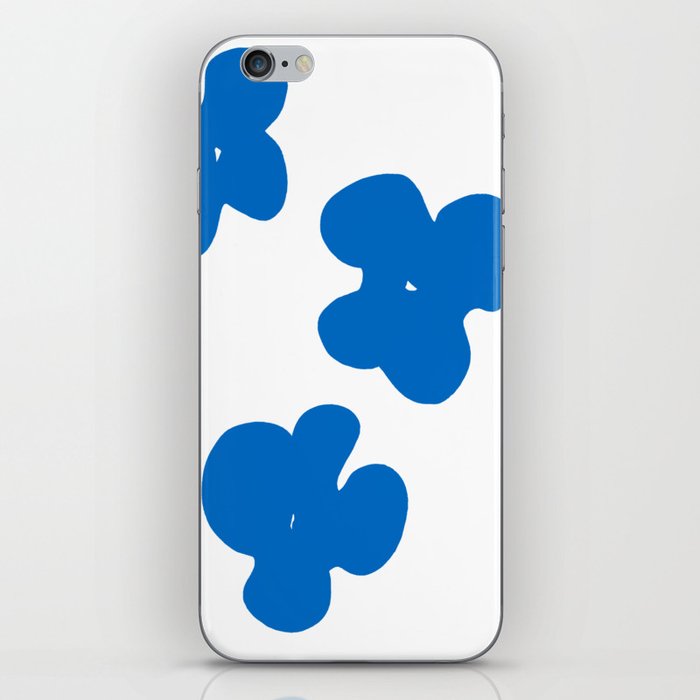 blue flowers iPhone Skin