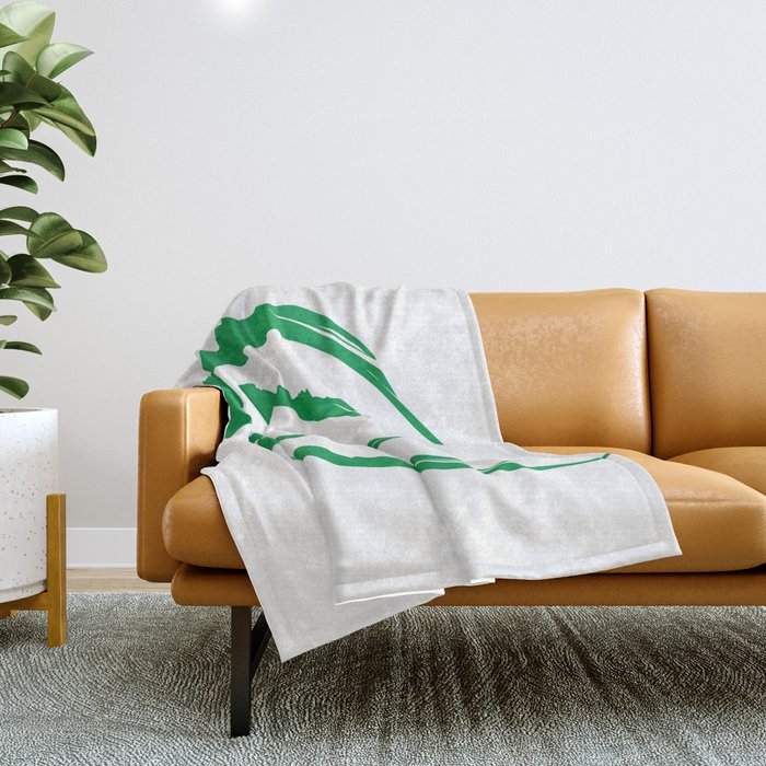 green forest Throw Blanket