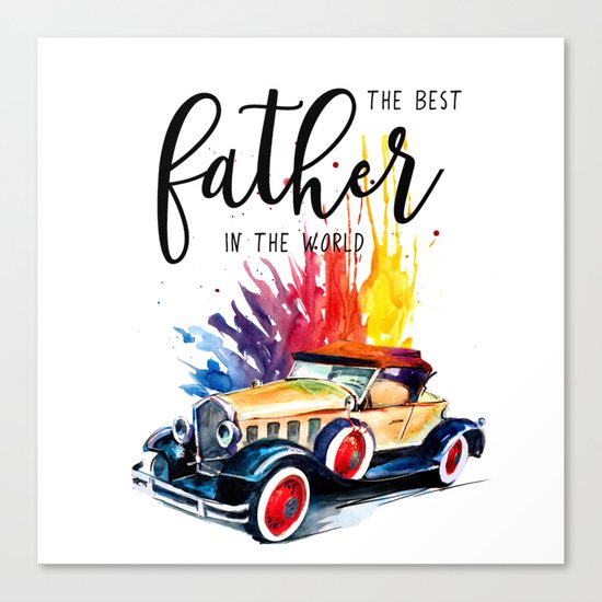 Best father #2 in the world | Father's day Canvas Print