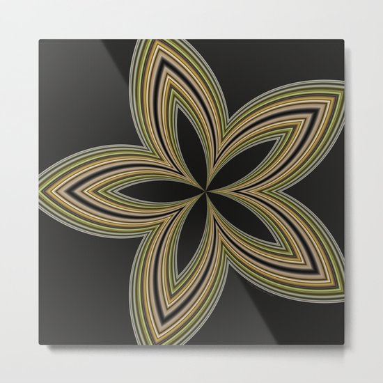 Fractal Star Aura in CMR 01 Metal Print