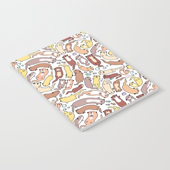 Adorable Otter Swirl Notebook