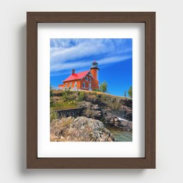 Eagle Harbor Light House  Recessed Framed Print