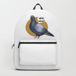 Pigeon Well hello trash dove Backpack