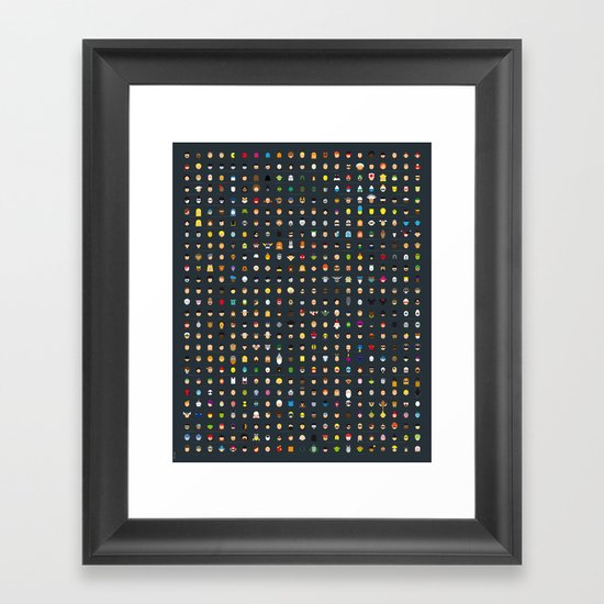 Famous Capsules - THE VERY BIG ONE Framed Art Print