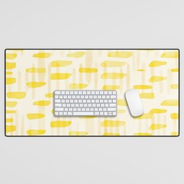 Sun Rays Watercolor Pattern Desk Mat