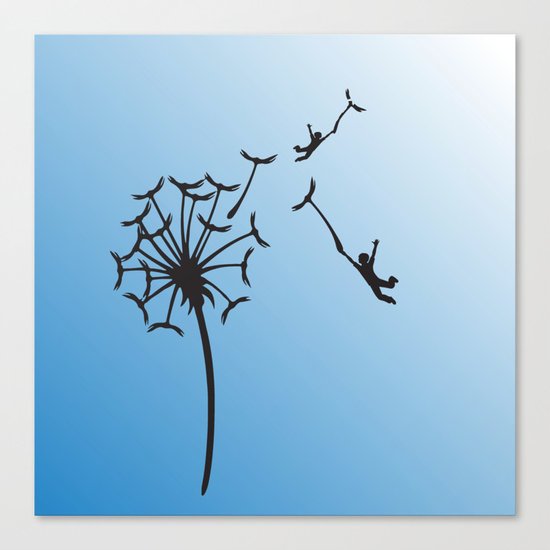 Dandelion Children Canvas Print
