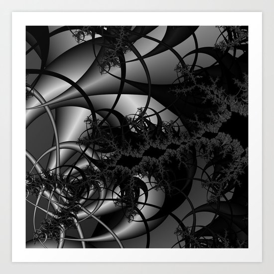 Try not to think Art Print