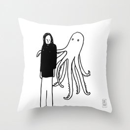 Octopus Hug Throw Pillow