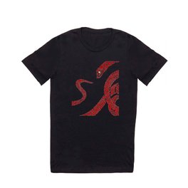 Red  big snake T-shirt | Snake, Decorative, Decoration, Reptilian, Huge, Animal, Horoscope, Drawing, Reg, Single 
