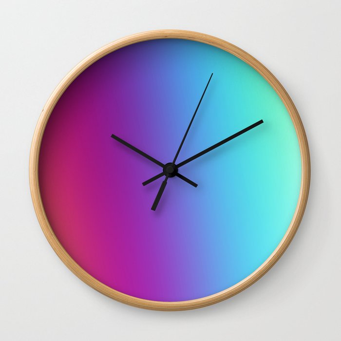 Multicolor Abstract Wall Clock