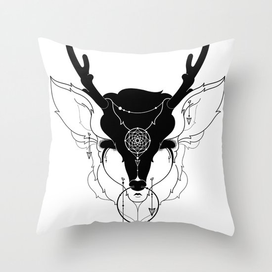 Deer Throw Pillow