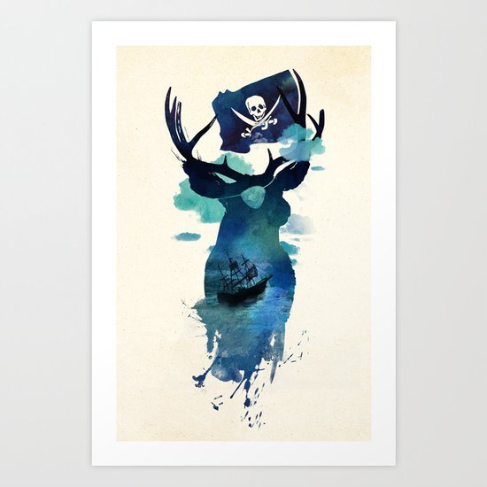 Captain Hook Art Print