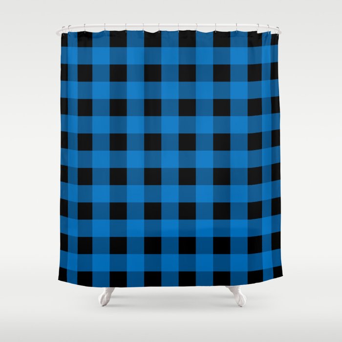 Blue Buffalo Check More Colors Shower Curtain By Lovelylifestyle