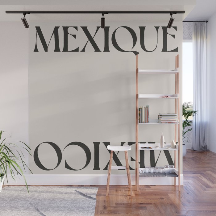 Mexico summer travel Print | Beach Holiday | Black and white Mexique Wall Mural