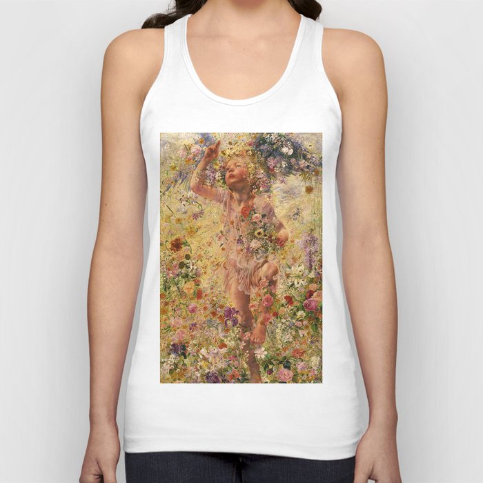 The Four Seasons, Spring by Leon Frederic Tank Top