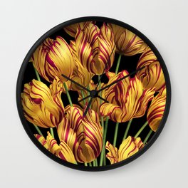 Royal Sovereign Tulips bouquet. Wall Clock