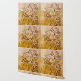 Vintage countryside rose bouquet Wallpaper