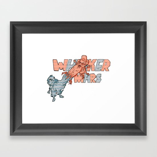 Whisker wars Framed Art Print
