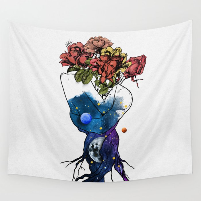 Roots of love. Wall Tapestry