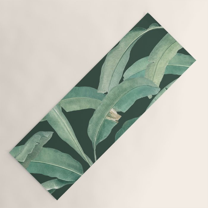 dark green yoga mat