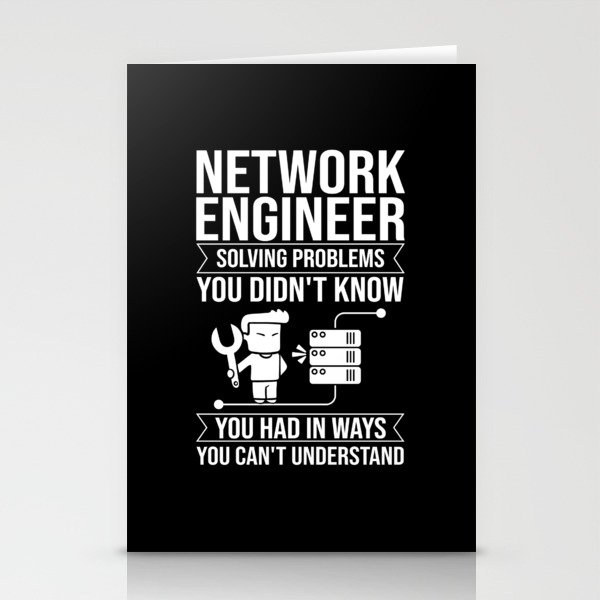 Network Engineer Director Computer Engineering Stationery Cards
