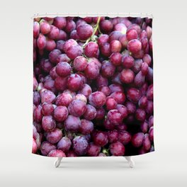 Red wine grapes Shower Curtain