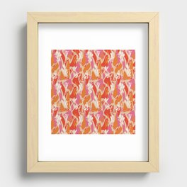 Groovy Drips – Blush Recessed Framed Print