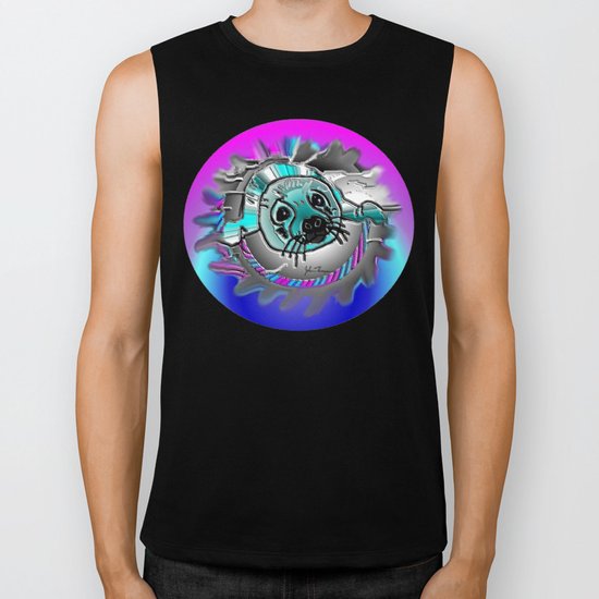 Baby seal Biker Tank
