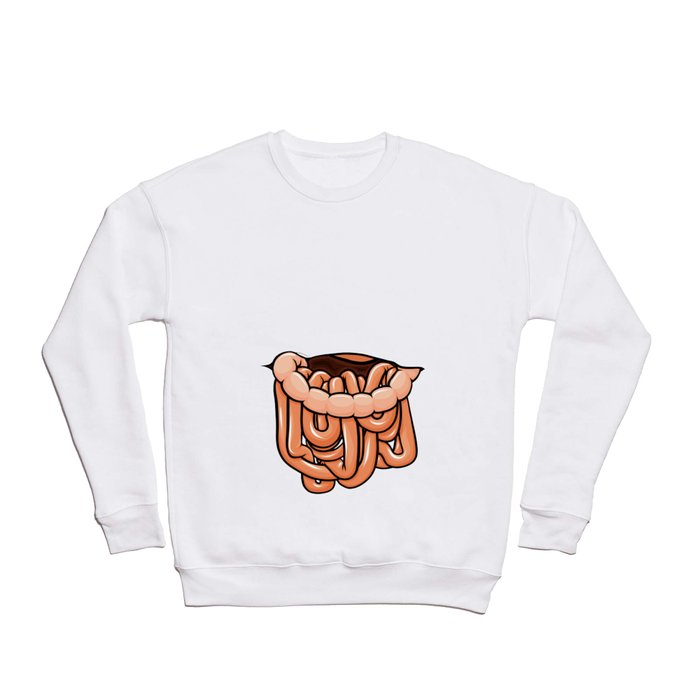 viscera : orange Crewneck Sweatshirt